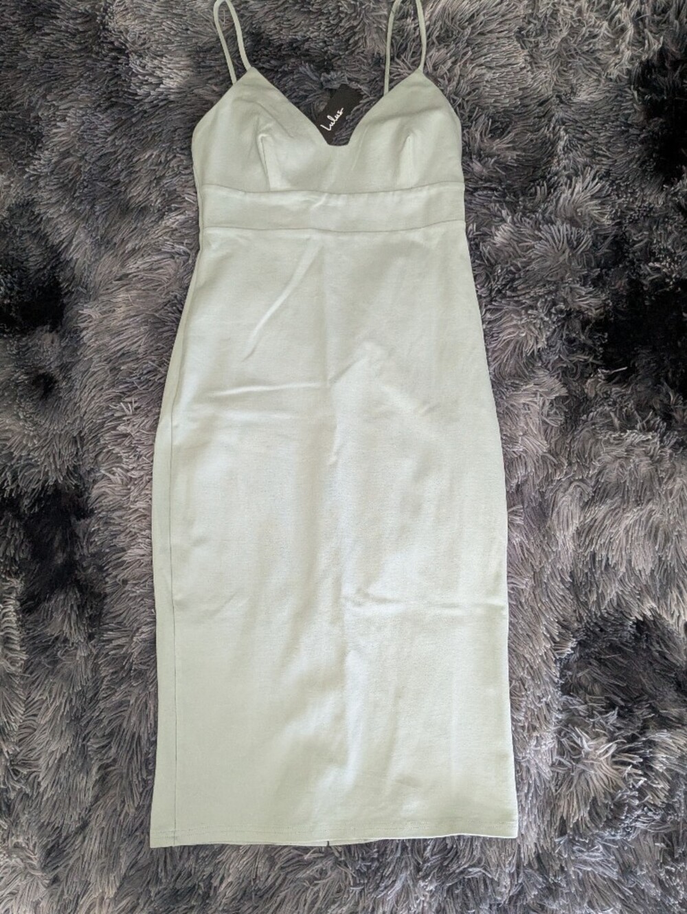 Lulus Mint Green Don't Tell 'Em bodycon midi dress